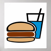 Fast food - hamburguer posteres