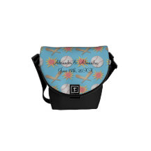 Favores do casamento do basebol bolsas mensageiro
