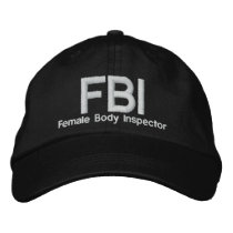 FBI chapéus bordados
