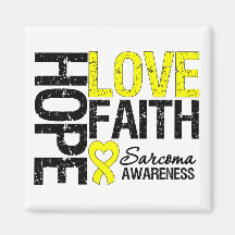 Fé do amor da esperança do Sarcoma Imã De Geladeira