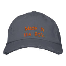Feito no anos 80 boné bordado