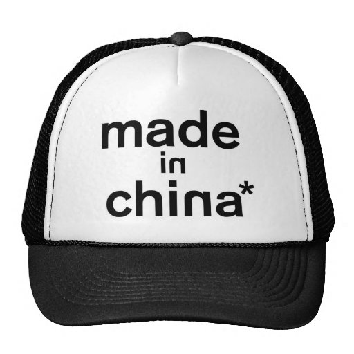 FEITO no roupa de CHINA* Boné