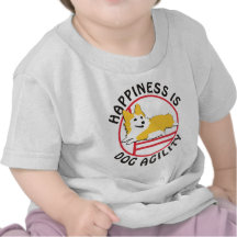 Felicidade da agilidade do Corgi do Pembroke Tshirt