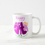 Feliz aniversario com caneca do sorriso canegas