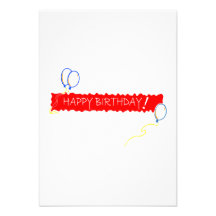 Feliz aniversario convite personalizado