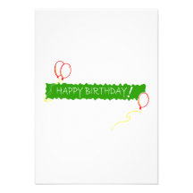 Feliz aniversario convite personalizado