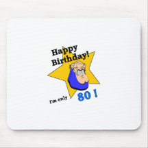 Feliz aniversario - eu sou SOMENTE 80.png Mousepad