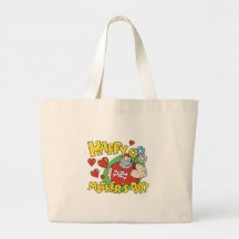 Feliz dia das mães bolsa de lona