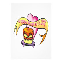 Feliz dia das mães convites personalizado