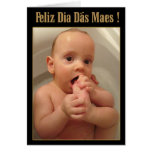 Feliz Dia das mães - o dedo do pé na boca Cartões