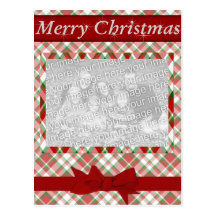 Feliz Natal - cartão com fotos da família Cartão Postal