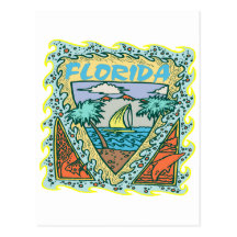 Férias ensolaradas de Florida Cartao Postal