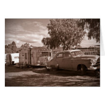 Férias retros cartões