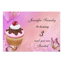 Festa de aniversario de meninas convites personalizado