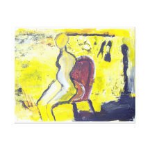 Figura abstrata moderna das belas artes impressão de canvas envolvidas