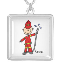 Figura da vara do bombeiro bijuteria personalizada