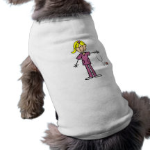 Figura fêmea loura enfermeira da vara roupa pet