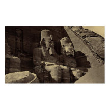 Figuras colossais, Abu Sunbul, Egipto Modelo Cartão De Visita