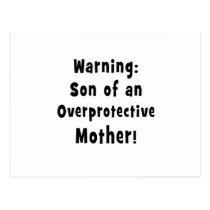 filho do texto overprotective do preto da mãe cartées postais