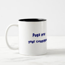 Filhote de cachorro do Pug Canecas