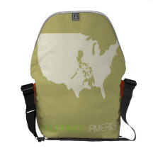 Filipinas americanas bolsa mensageiro