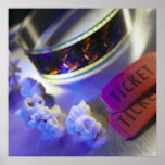 Filme, pipoca & bilhetes do cinema posteres