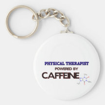 Fisioterapeuta psto pela cafeína chaveiro