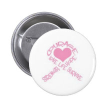 Fita de câncer de mama da coragem pins