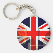 Flag_ Londres-Britânico Chaveiros