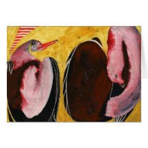 flamingo cartão