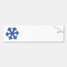 Floco de neve azul do grânulo adesivos
