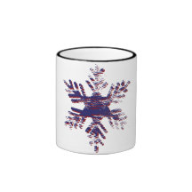Floco do feriado caneca