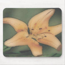 Flor alaranjada mousepad