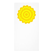 Flor amarela ensolarada cartoes com foto