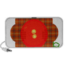 Flor bonito da xadrez caixinhas de som para mp3