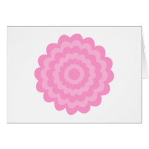 Flor cor-de-rosa bonito. Fundo branco Cartão
