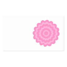 Flor cor-de-rosa bonito. Fundo branco Cartões De Visitas