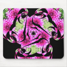 Flor corte novembro de 2012 cor-de-rosa mouse pads