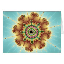 Flor da queda - arte do Fractal Cartoes