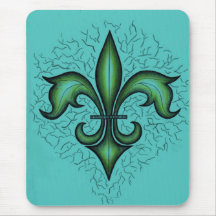 Flor de lis Mouspad da cerceta Mousepads