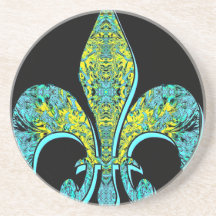 Flor de lis porta copo
