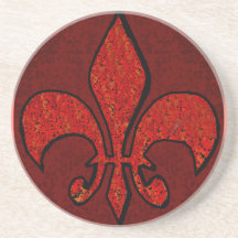 Flor de lis porta copo para bebidas