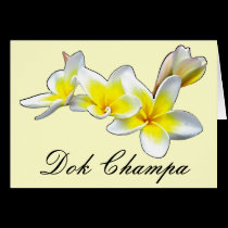 FLOR DOK CHAMPA DO LAO - PLUMERIA RUBRA postais