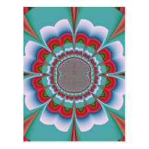 Flor Funky Cartões Postais