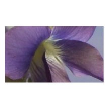Flor roxa cartao de visita