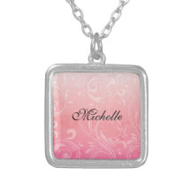 Floral alaranjado cor-de-rosa elegante pingentes