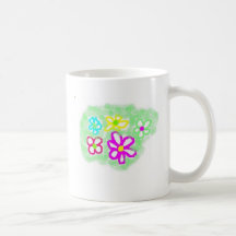 floral caneca