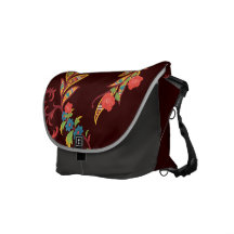 Floral festivo bolsa mensageiro