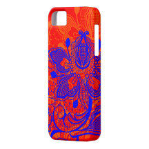 Floral laçado iPhone 5 capa