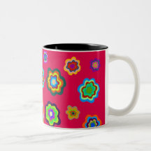 Floral Mug : PINK コーヒーマグカップ